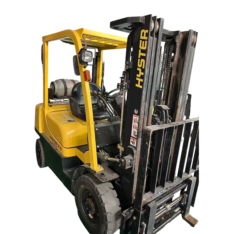 2,5 ton begagnad Hyster LPG gaffeltruck med gaffelställare 2,5 ton begagnad Hyster LPG gaffeltruck med gaffelställare